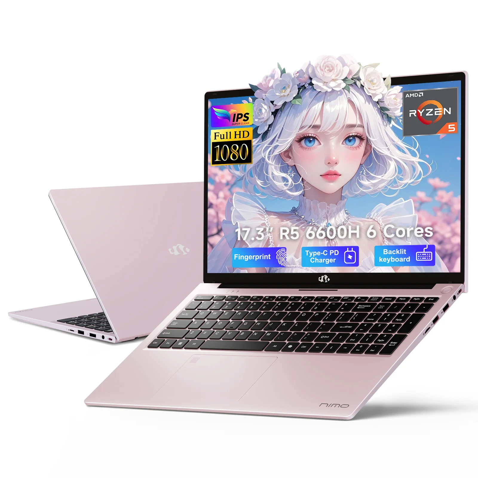 Nimo 17.3 N173 FHD R5 6600H Laptop - Image 16