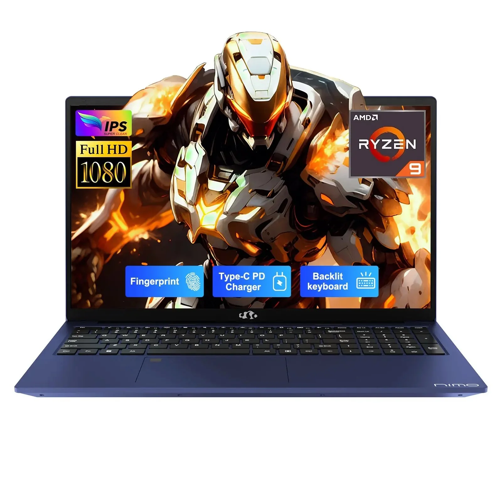 Refurbished Nimo 17.3 FHD N172 AMD R9-6950H Laptop-Grade A - Image 8